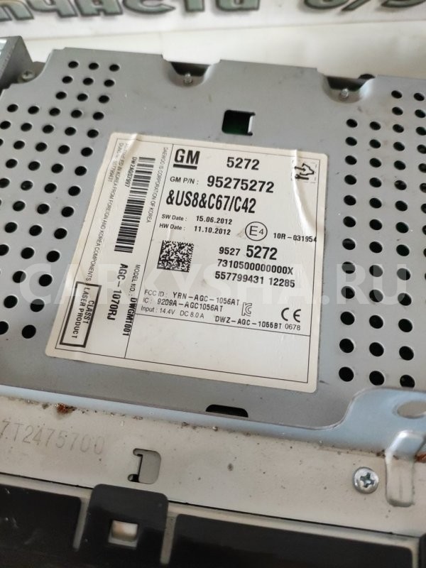 Магнитола Chevrolet Cruze 