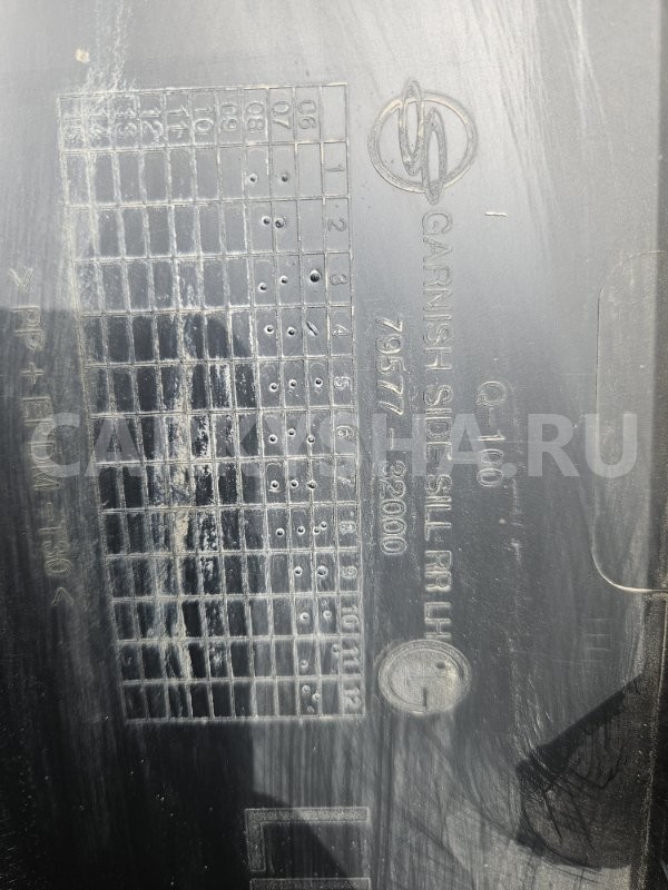 Накладка на порог наружная Ssang Yong Actyon 