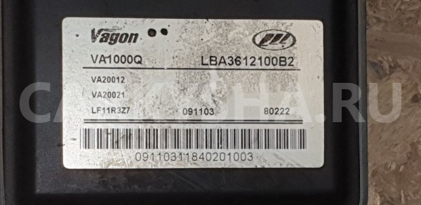 Блок управления двс (эбу) Lifan Breez Lifan Breez (520) оригинальный номер Lba3612100b2